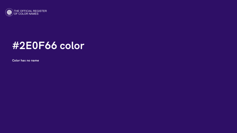 #2E0F66 color image