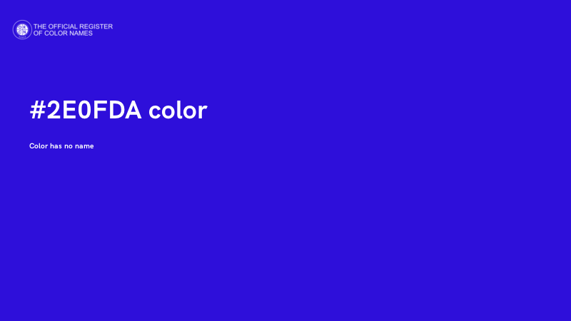 #2E0FDA color image