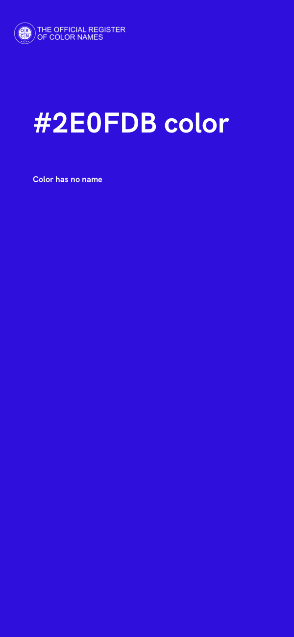#2E0FDB color image