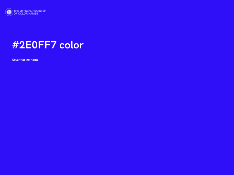 #2E0FF7 color image