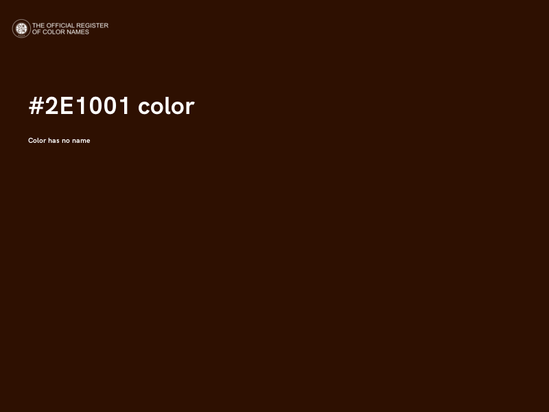 #2E1001 color image