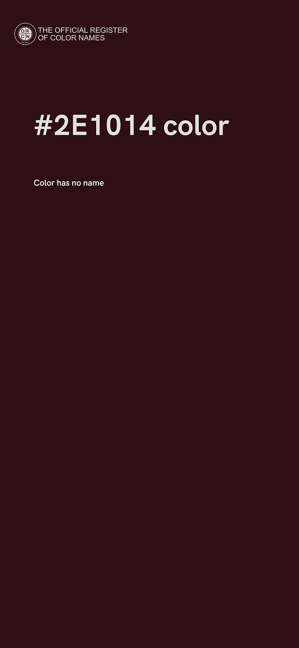#2E1014 color image