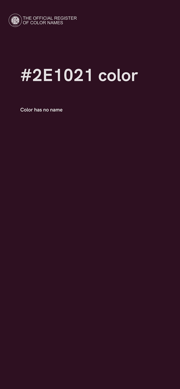 #2E1021 color image