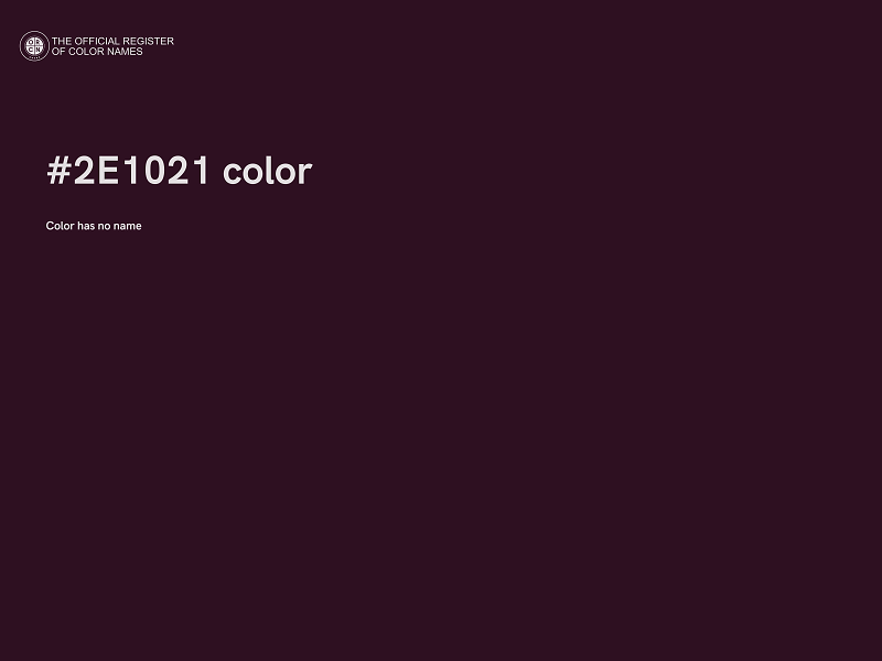 #2E1021 color image