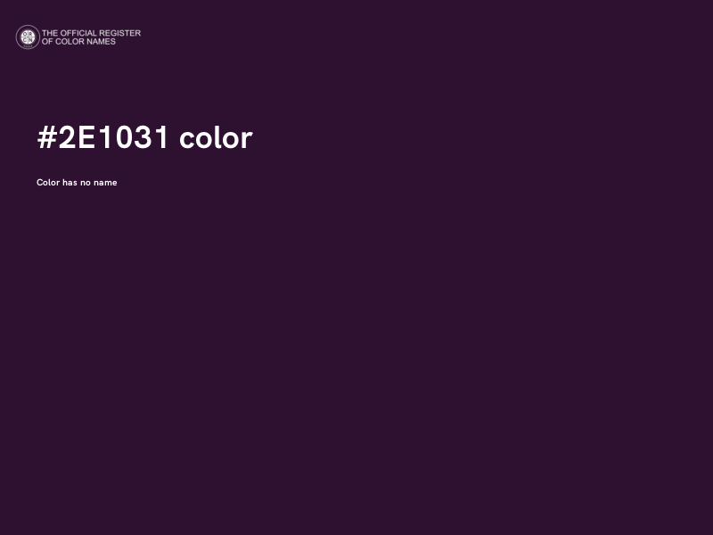 #2E1031 color image