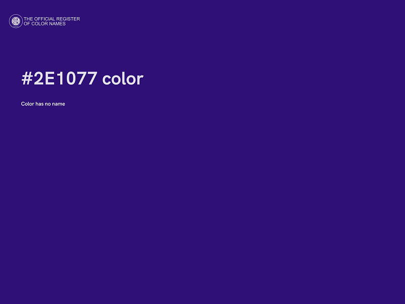 #2E1077 color image
