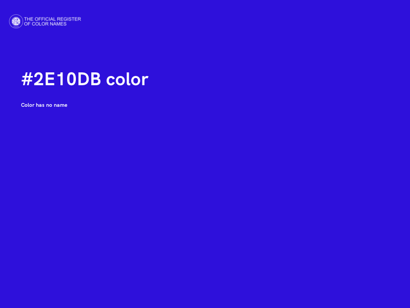#2E10DB color image