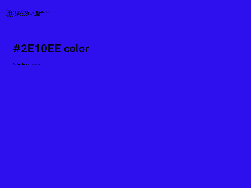 #2E10EE color image