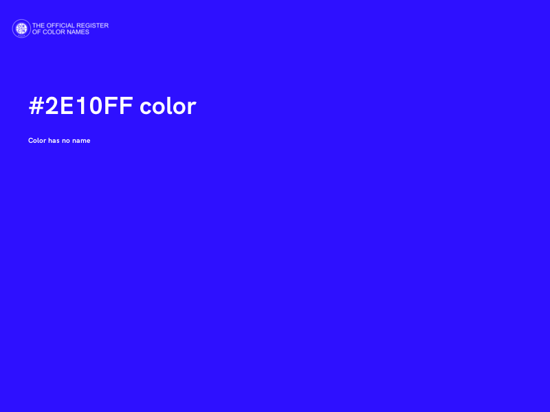 #2E10FF color image