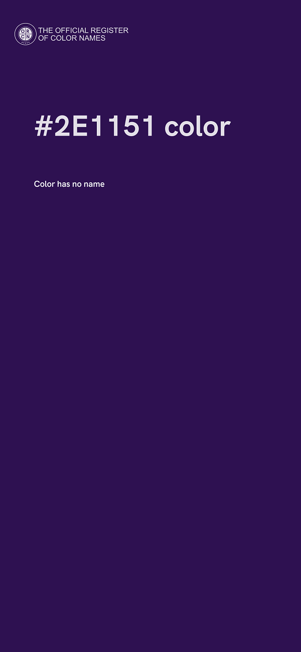 #2E1151 color image