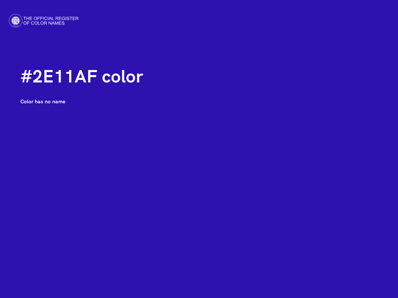 #2E11AF color image