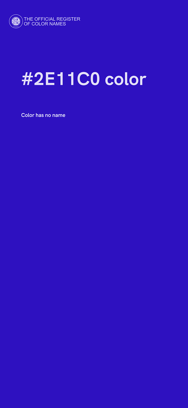 #2E11C0 color image
