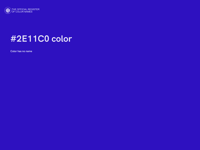 #2E11C0 color image