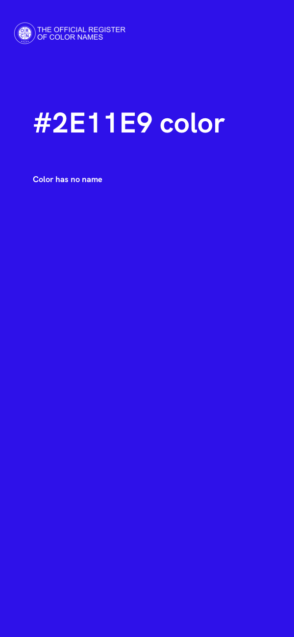 #2E11E9 color image