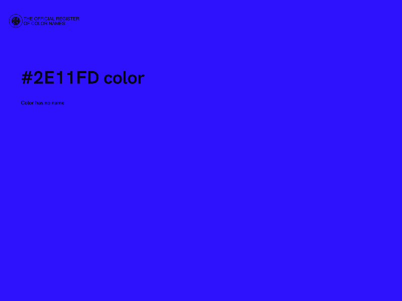 #2E11FD color image