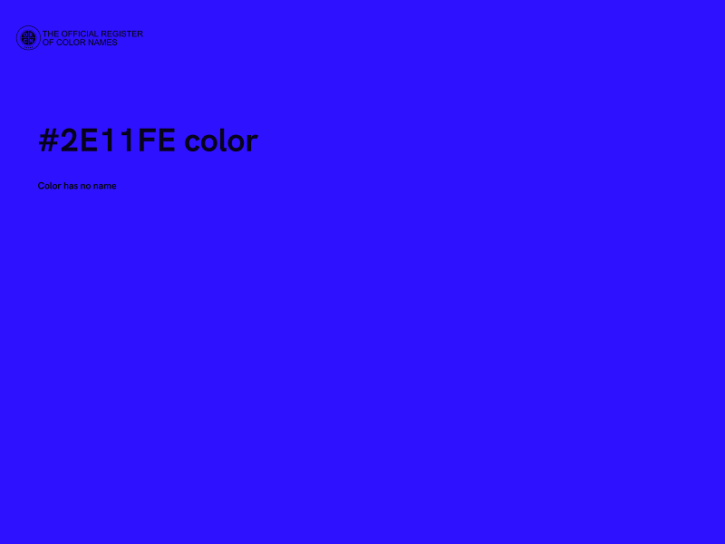 #2E11FE color image