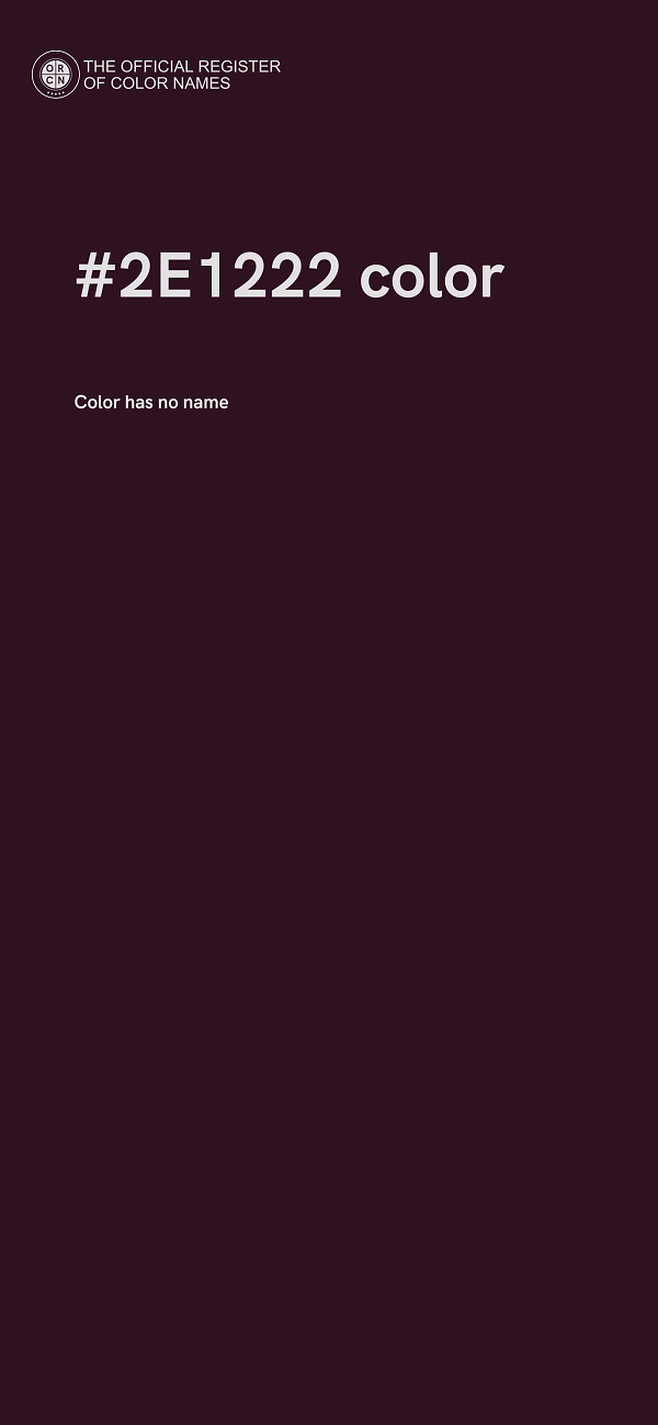 #2E1222 color image