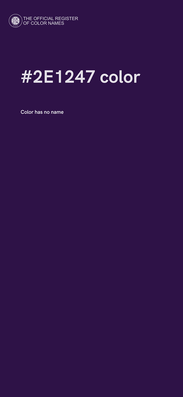 #2E1247 color image