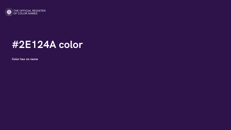 #2E124A color image