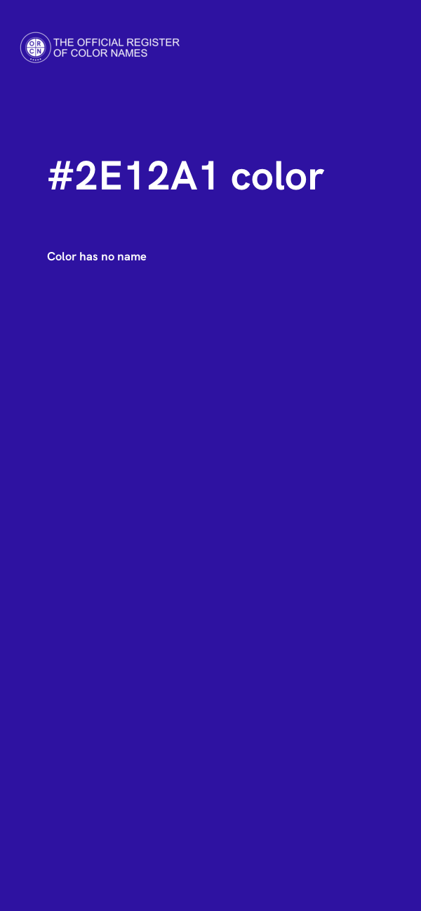#2E12A1 color image