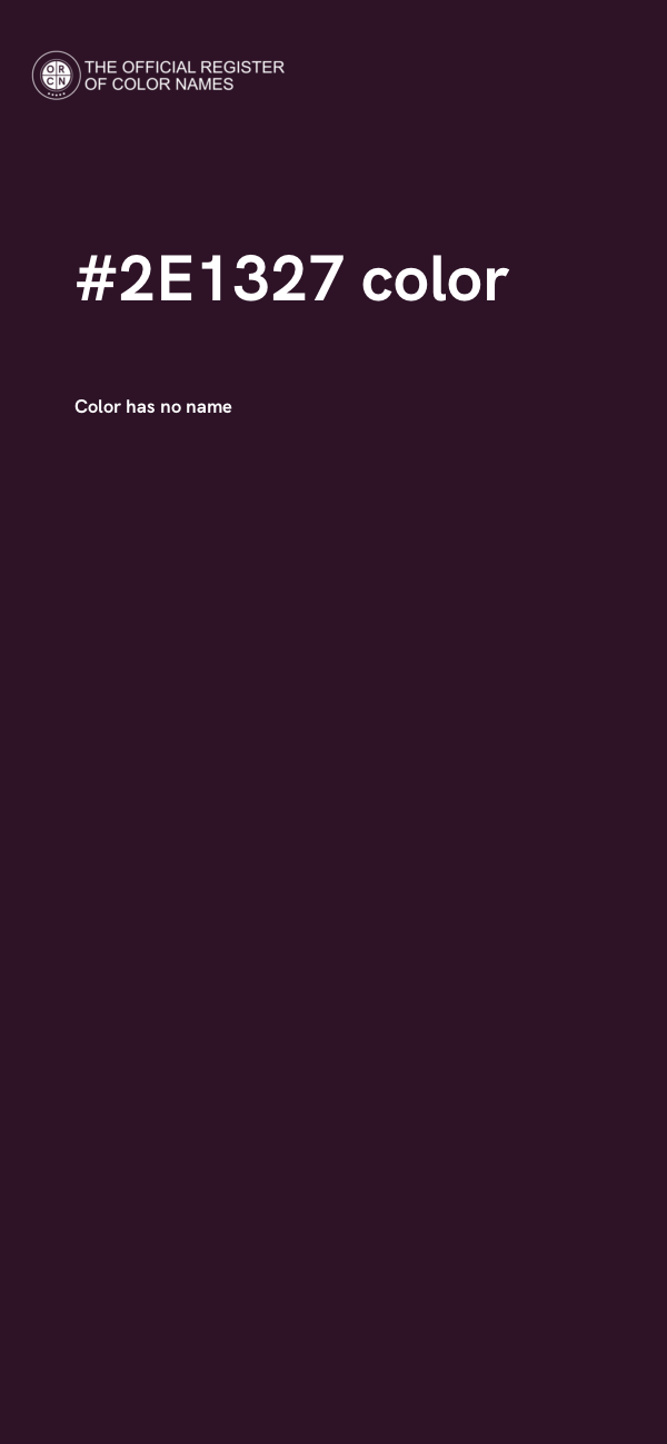 #2E1327 color image