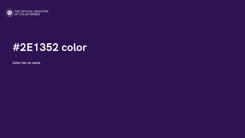#2E1352 color image
