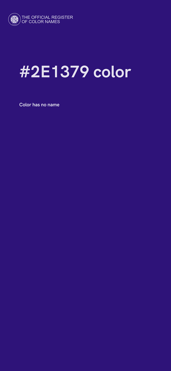 #2E1379 color image