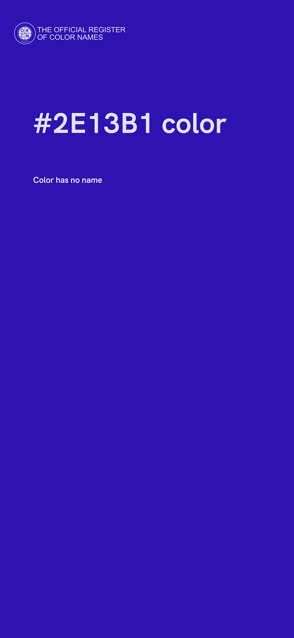 #2E13B1 color image