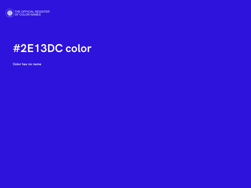 #2E13DC color image