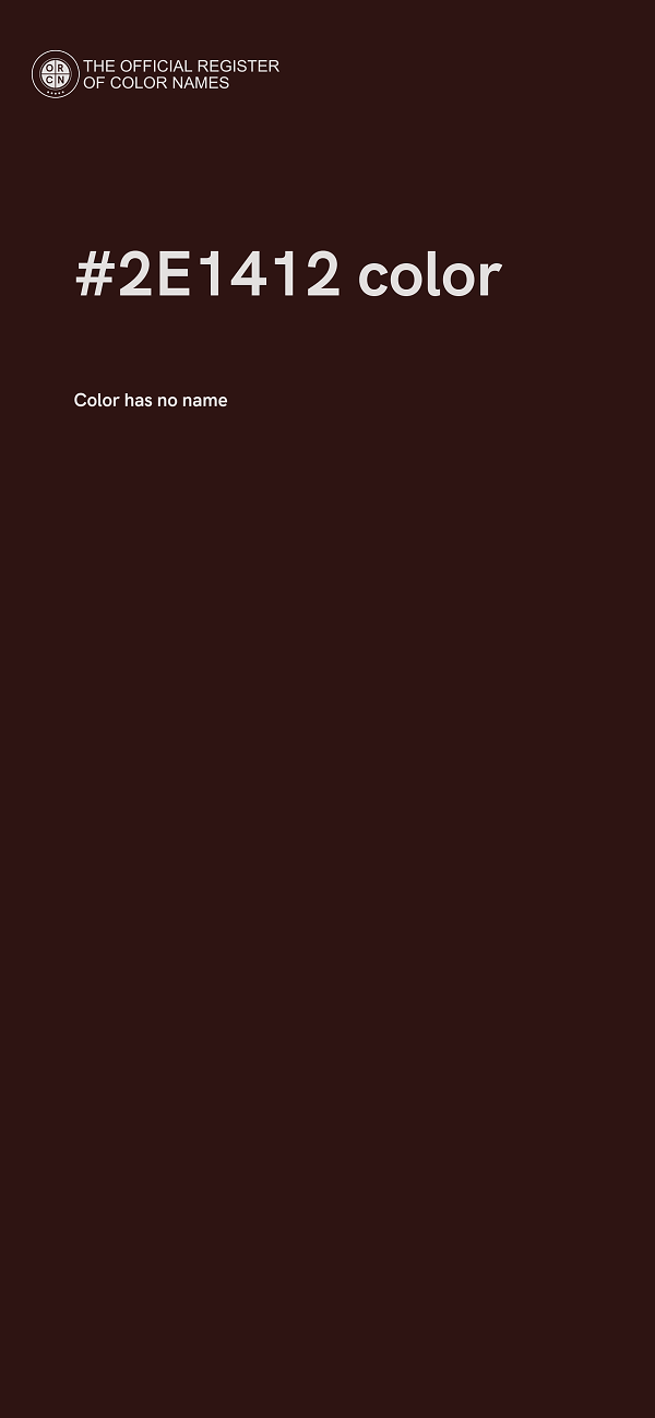#2E1412 color image