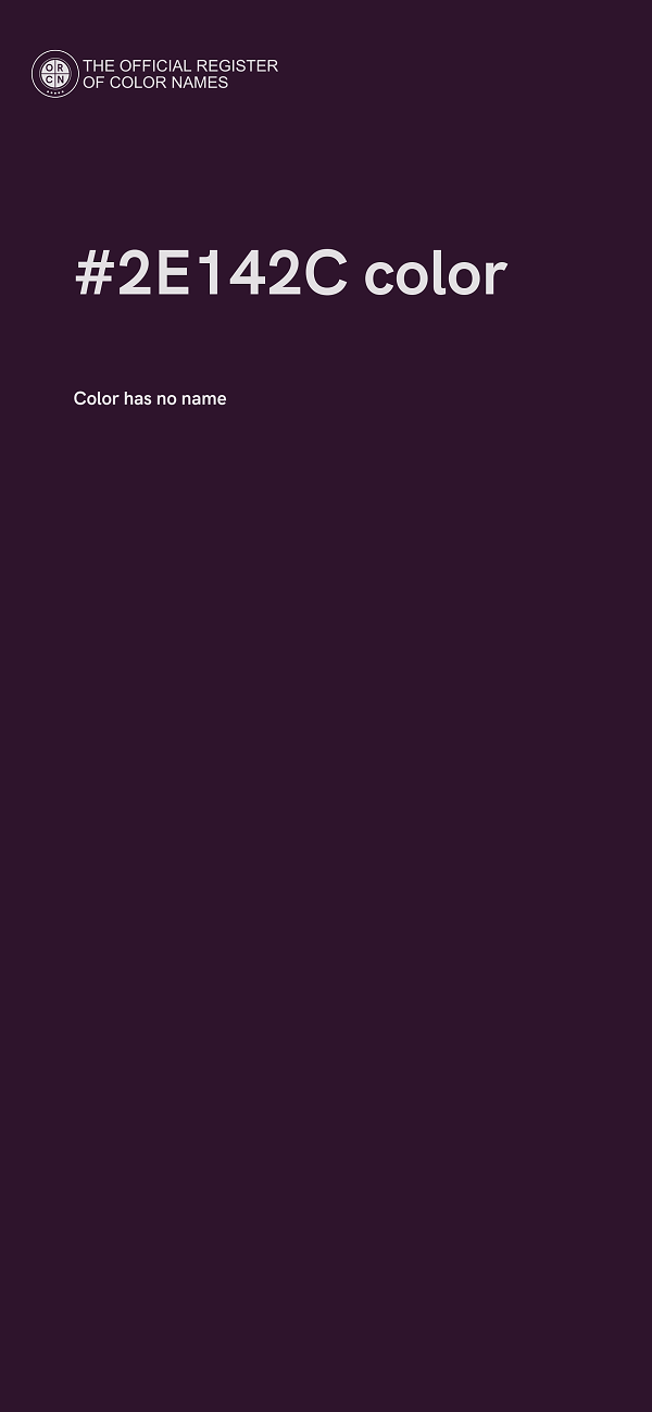 #2E142C color image