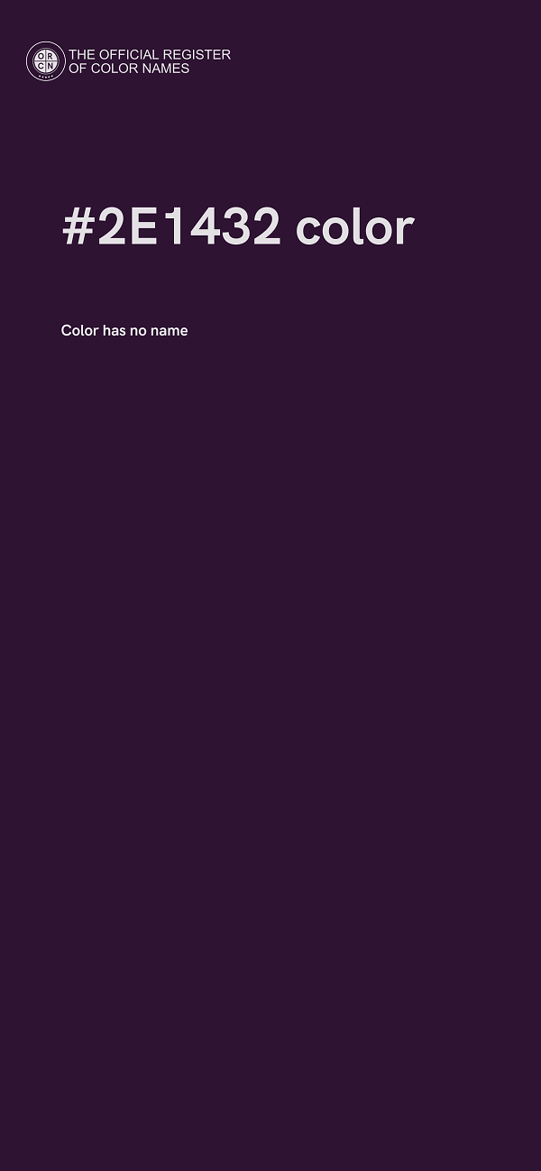 #2E1432 color image
