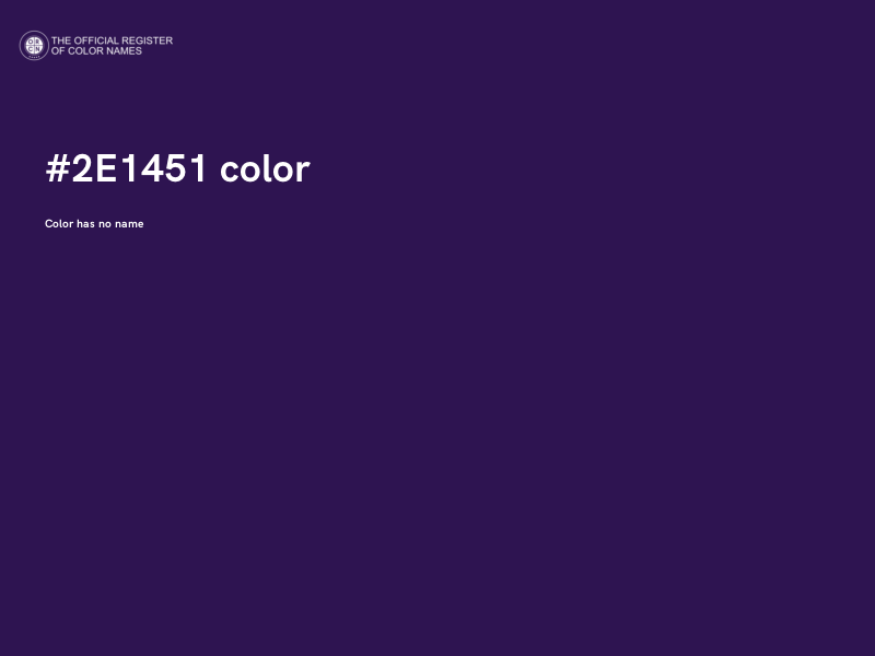 #2E1451 color image