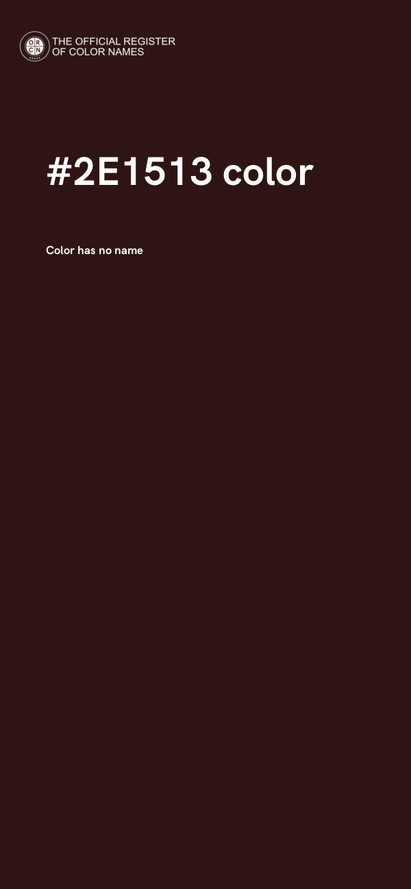 #2E1513 color image