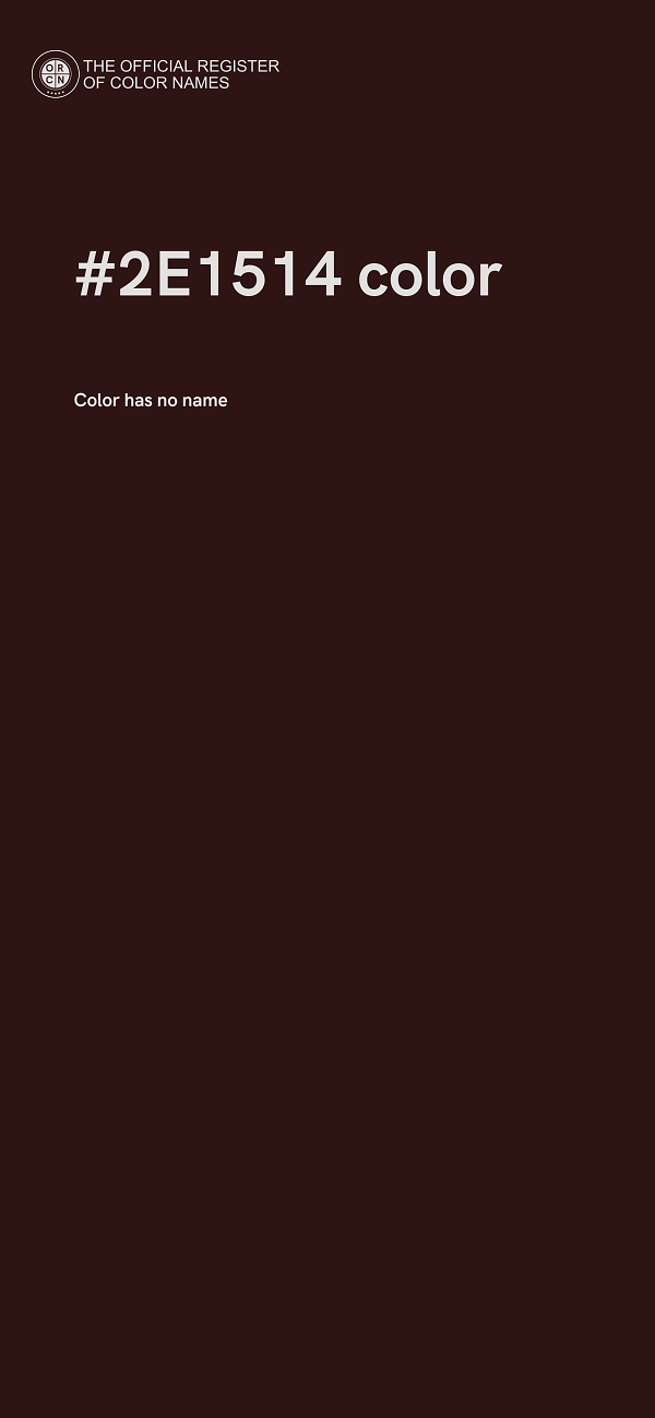 #2E1514 color image