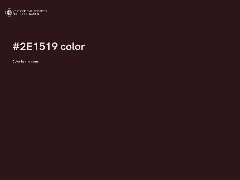 #2E1519 color image
