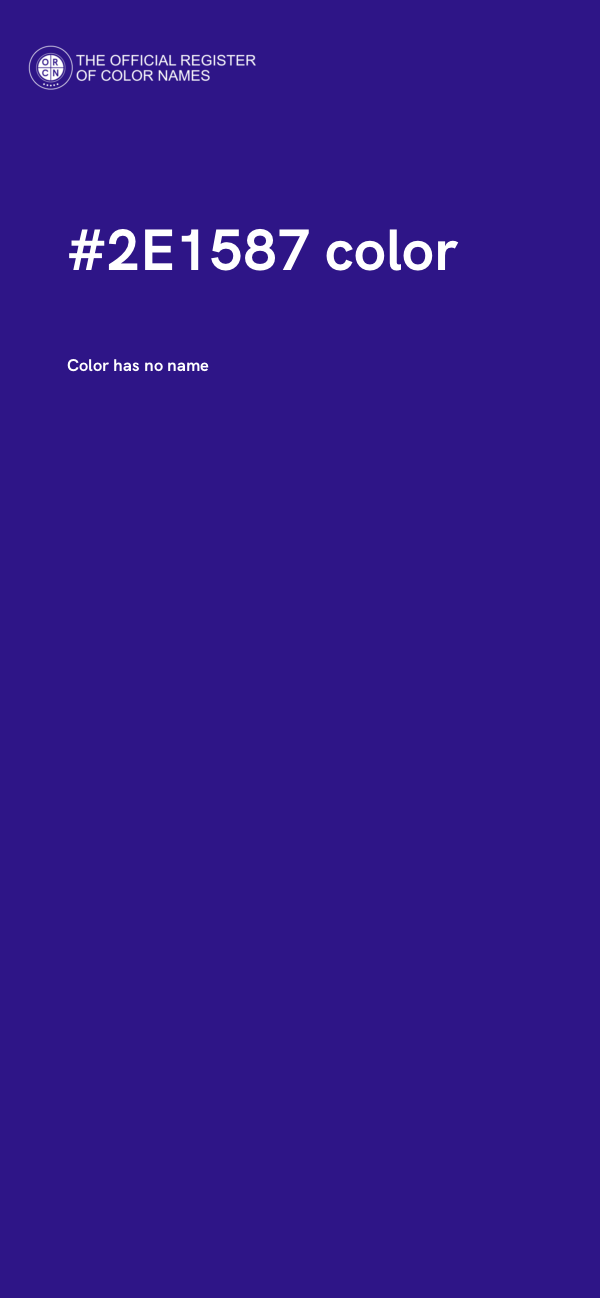 #2E1587 color image