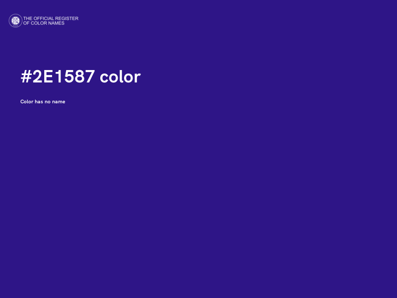 #2E1587 color image