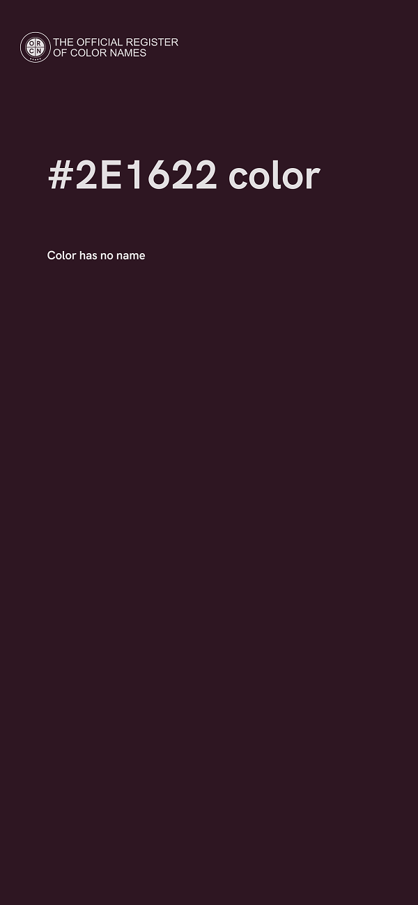 #2E1622 color image