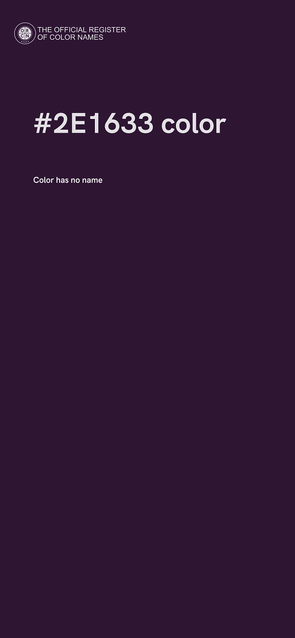 #2E1633 color image