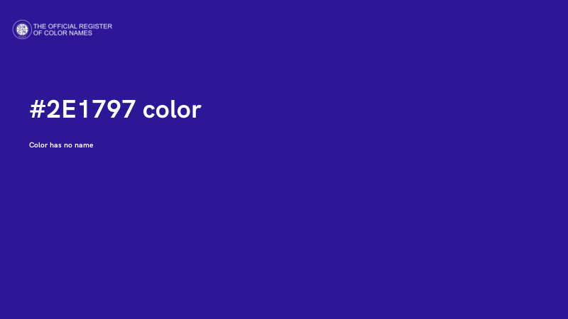 #2E1797 color image