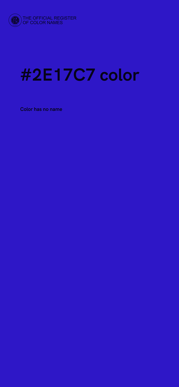 #2E17C7 color image
