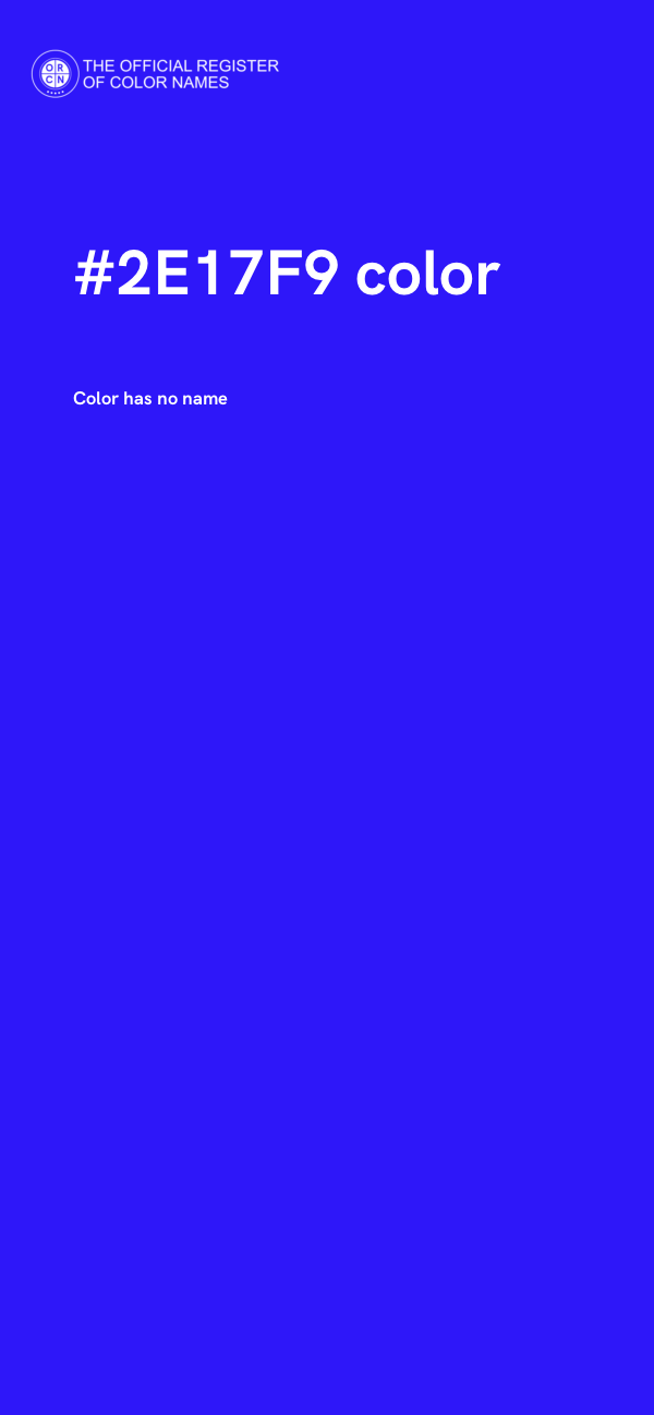 #2E17F9 color image