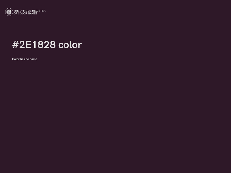 #2E1828 color image
