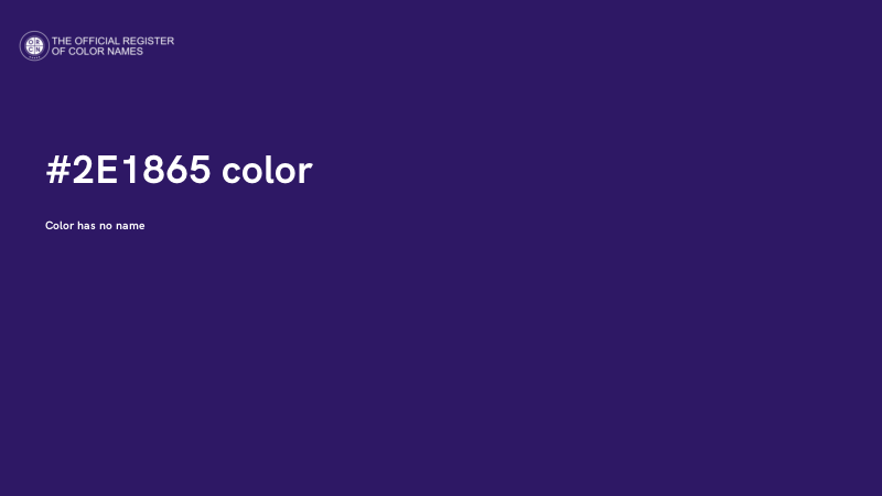 #2E1865 color image