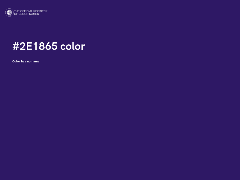 #2E1865 color image