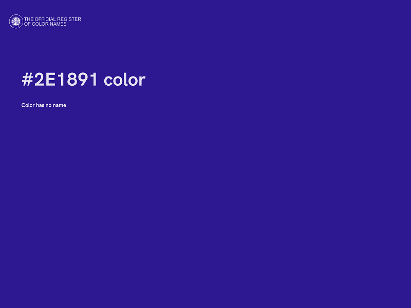 #2E1891 color image