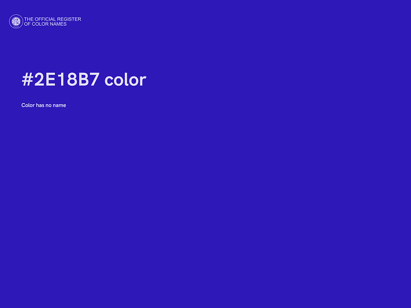 #2E18B7 color image