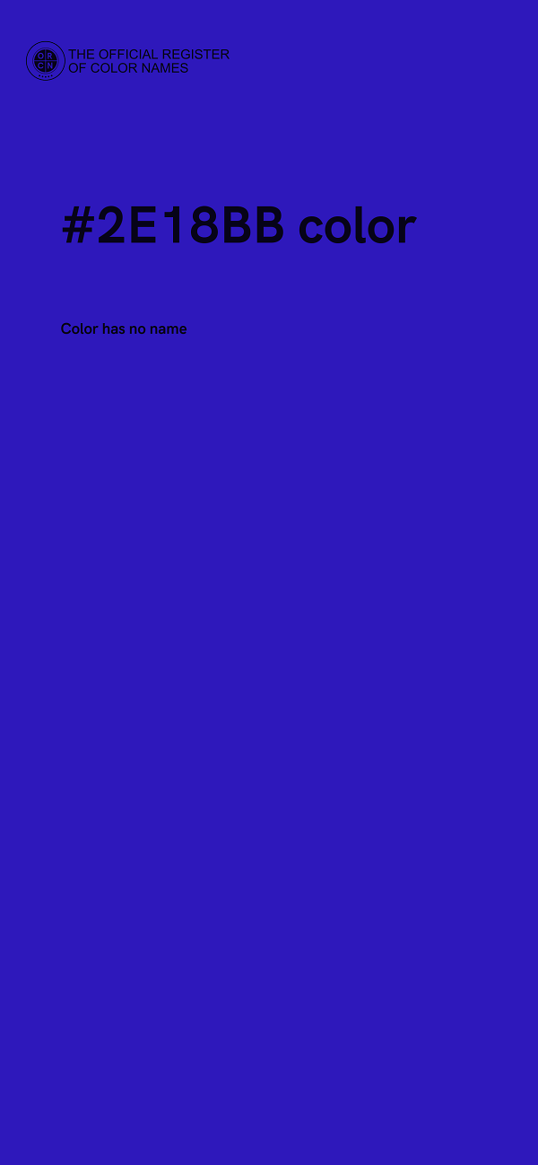 #2E18BB color image