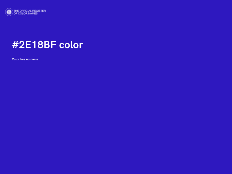 #2E18BF color image
